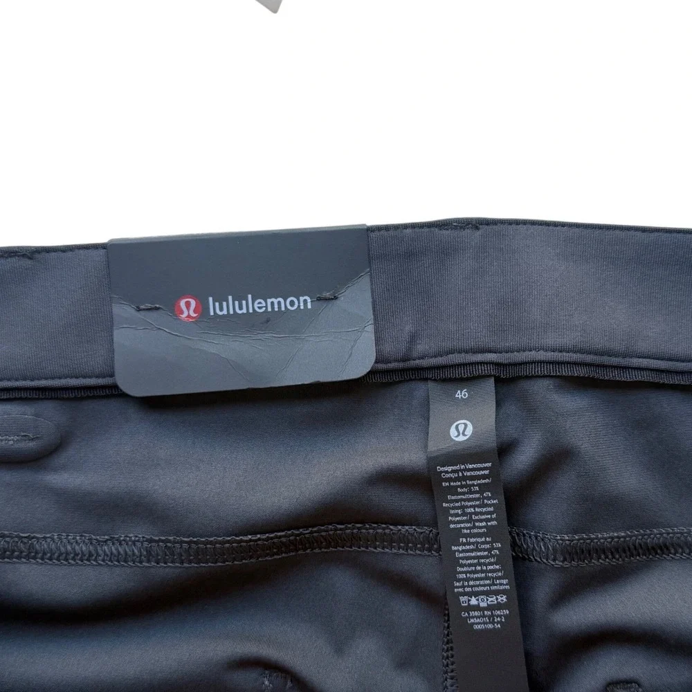 NWT Lululemon ABC Pant Classic Fit Warpstreme Obsidian Dark Grey 46 x 27 LM5A01S